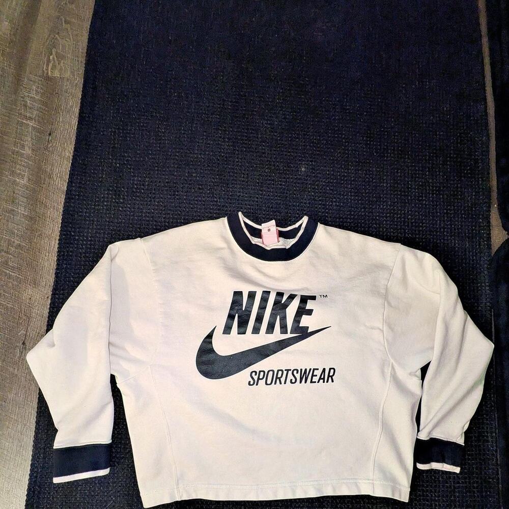 Nike sportswear white sweatshirt with